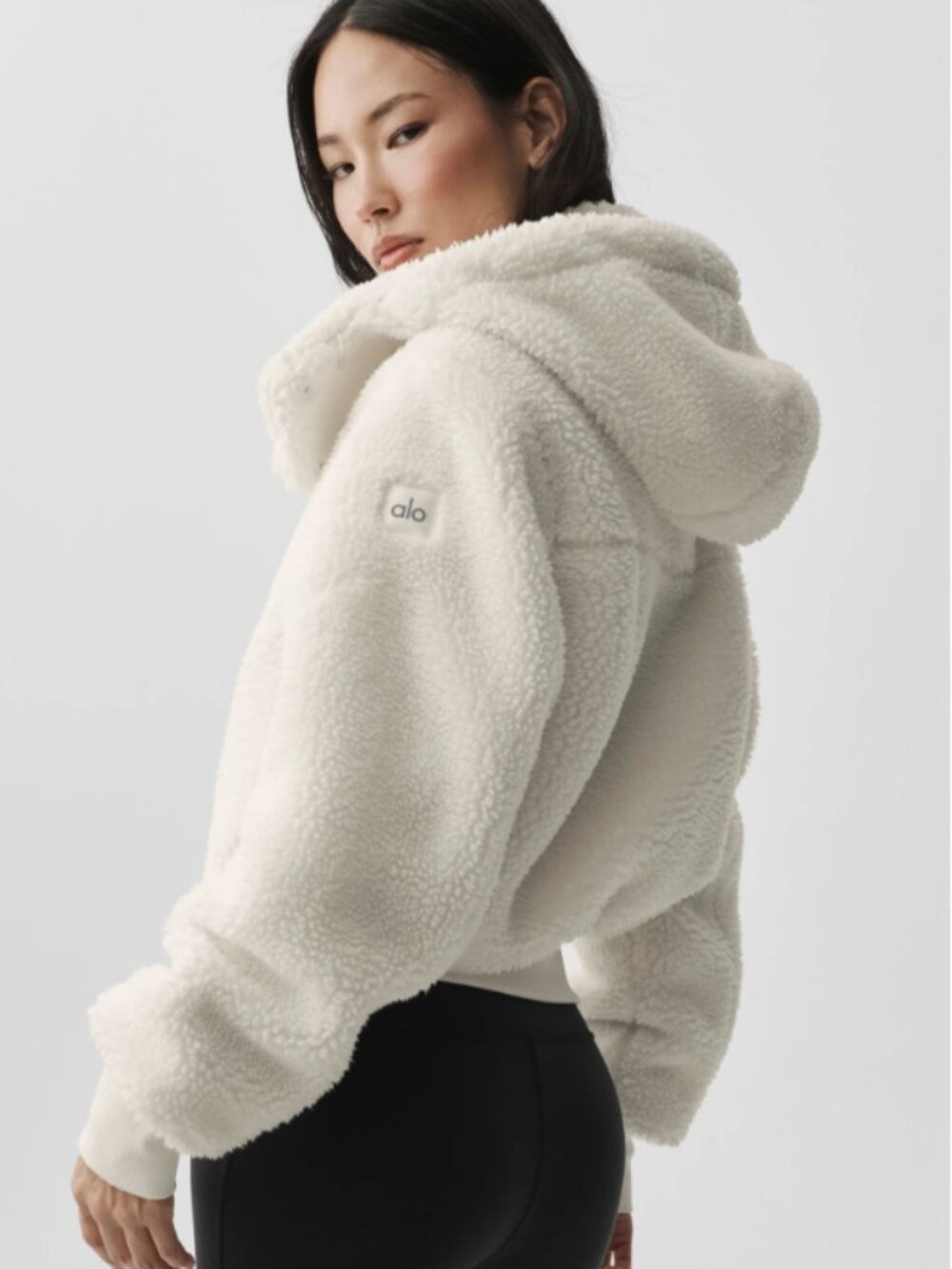 ALO Yoga Foxy Sherpa Jacket NWT Oversized Faux Fur S–L